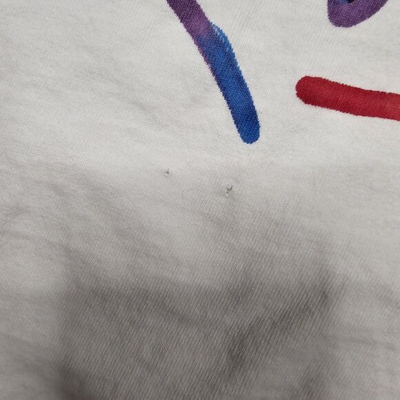 Vintage World View Tshirt XXL Peace Love Harmony Coexist 90s Single Stitch Retro - Picture 10 of 13